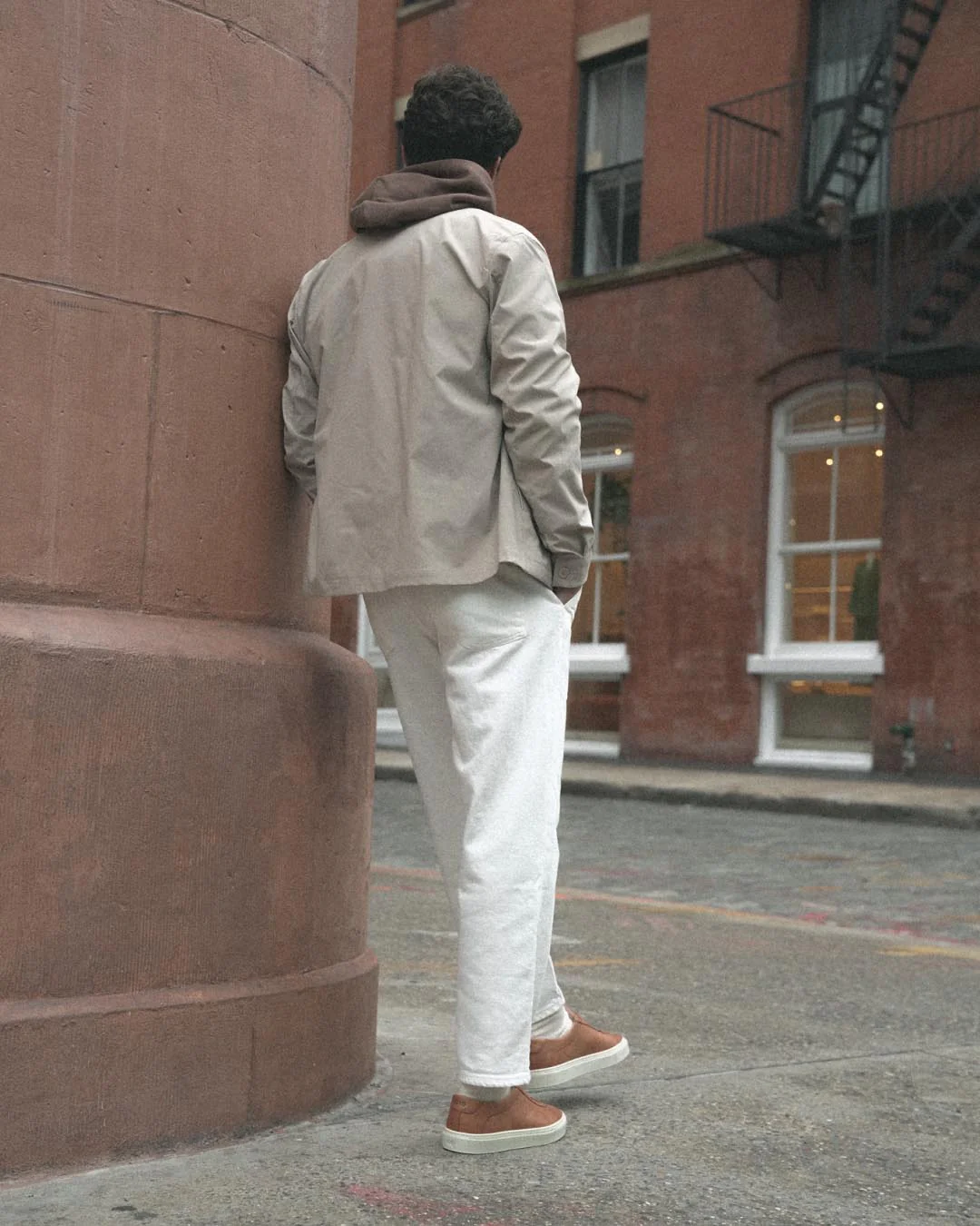 Capri Leather Sneaker in Castagna - Image 7