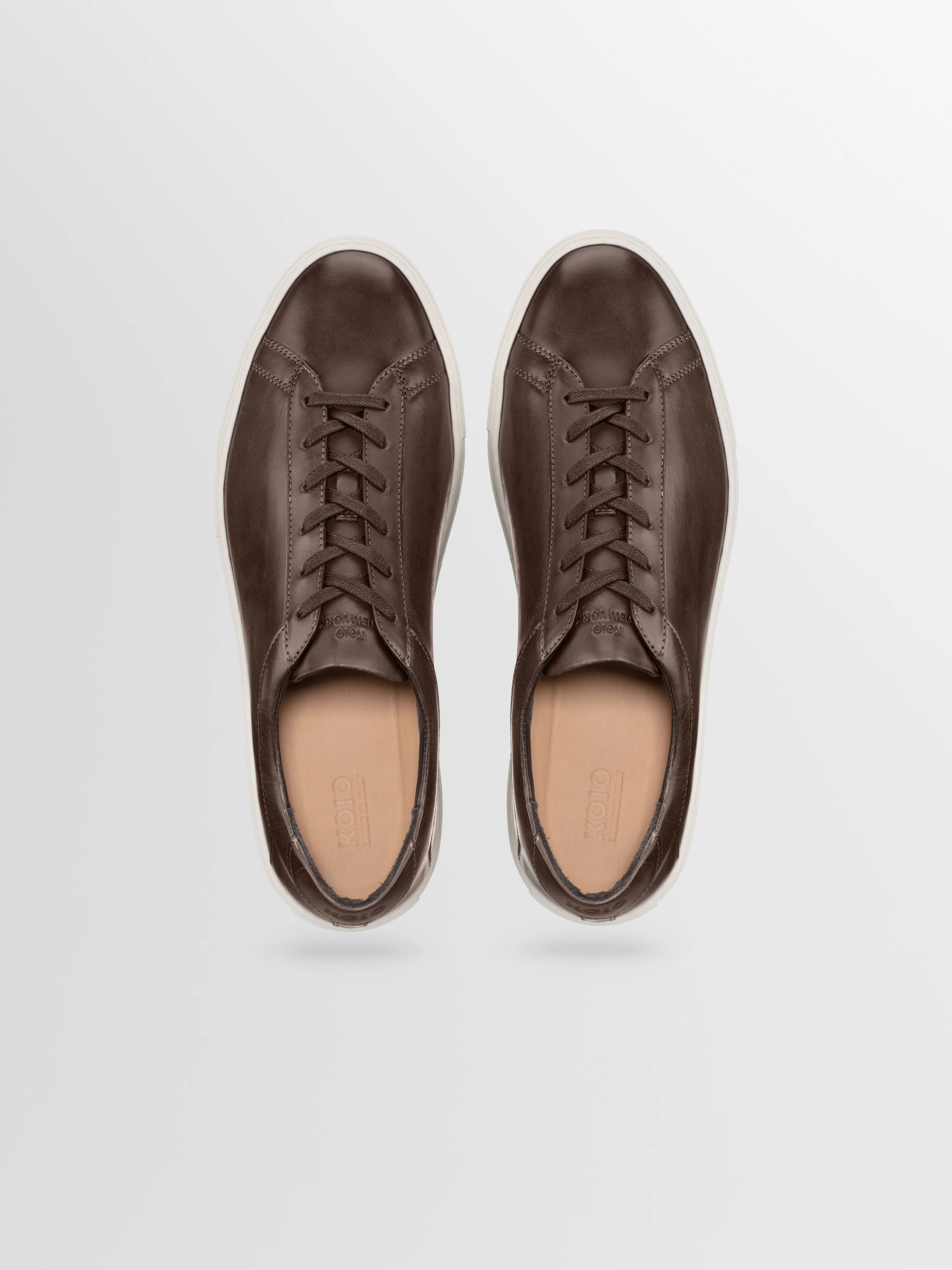 Capri Leather Sneaker in Cocoa - Image 3