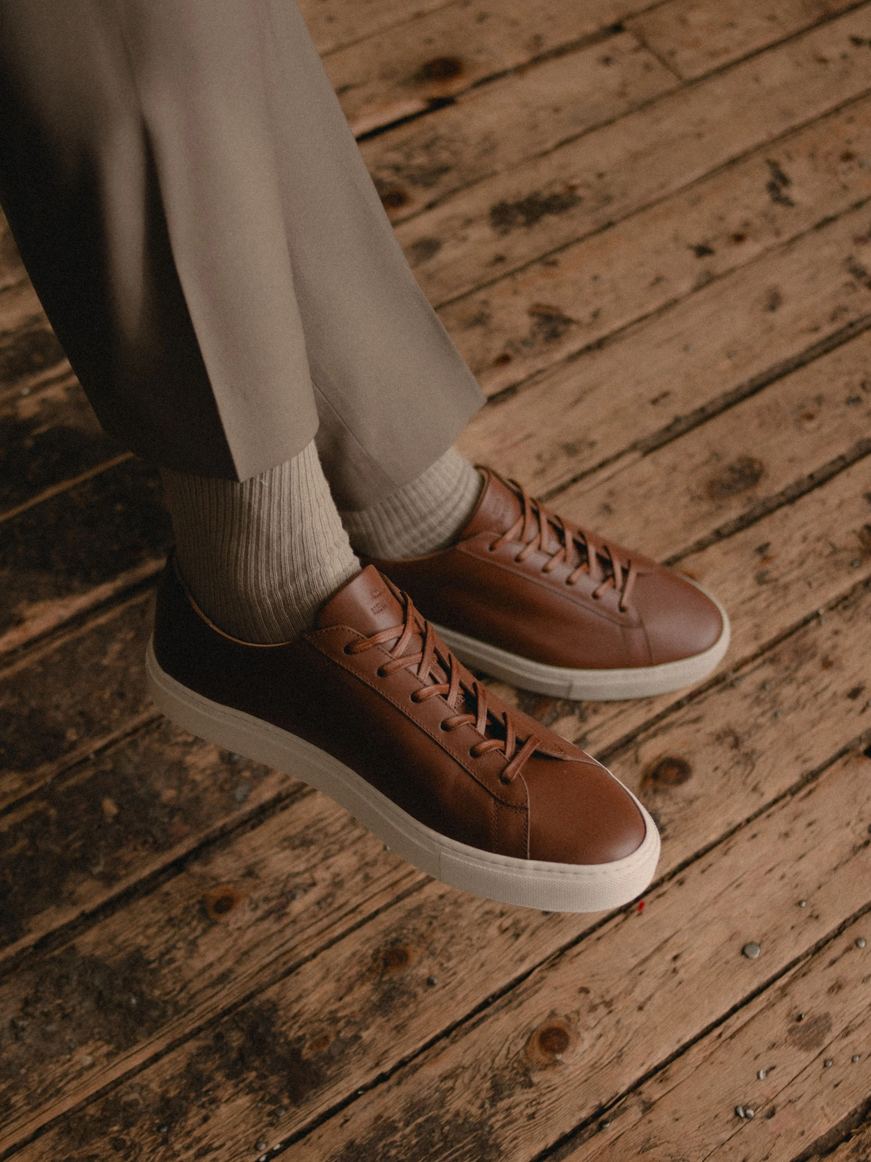 Capri Leather Sneaker in Terra - Image 8