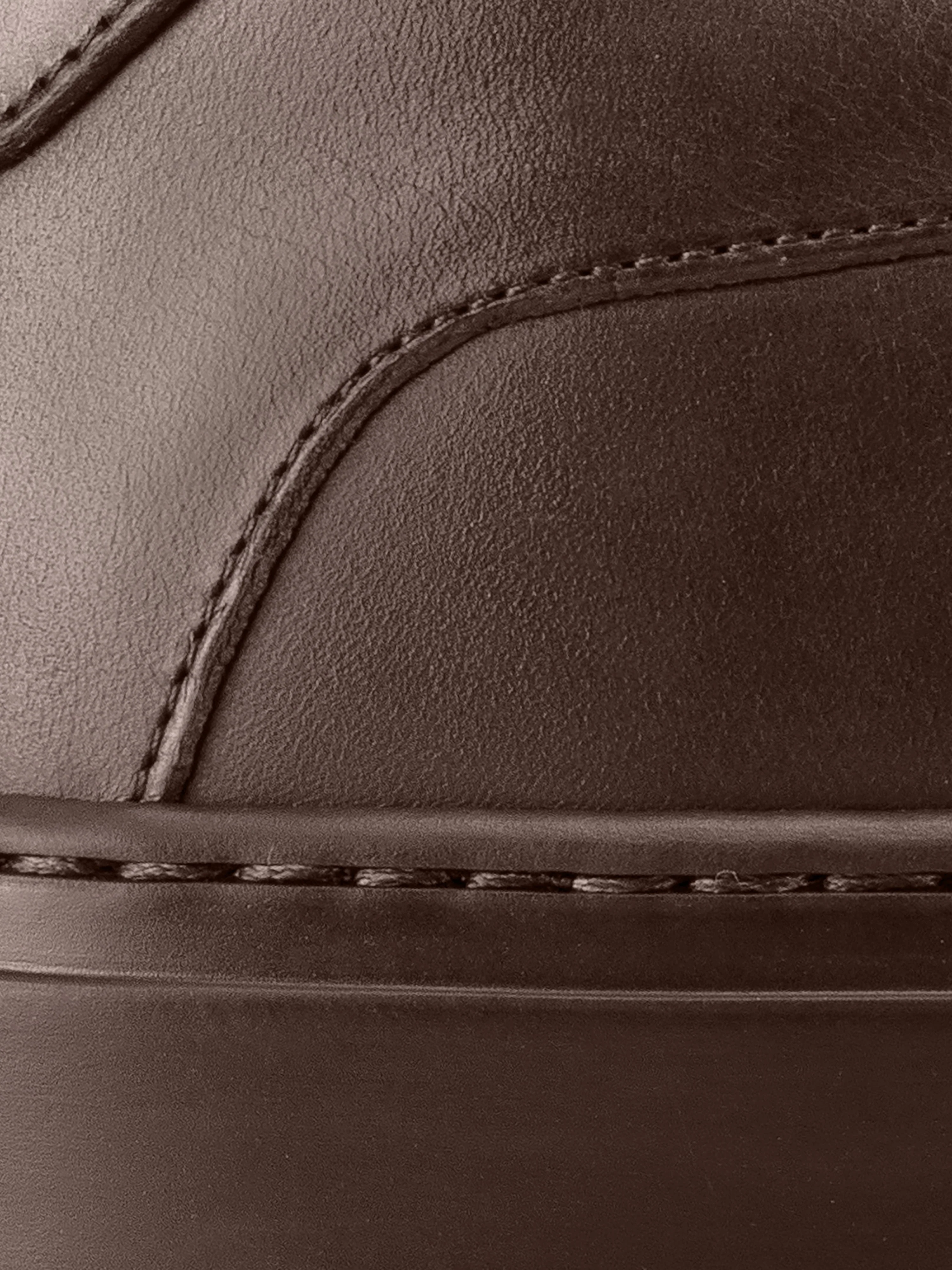 Capri Leather Sneaker in Mocha Wide Fit - Image 6