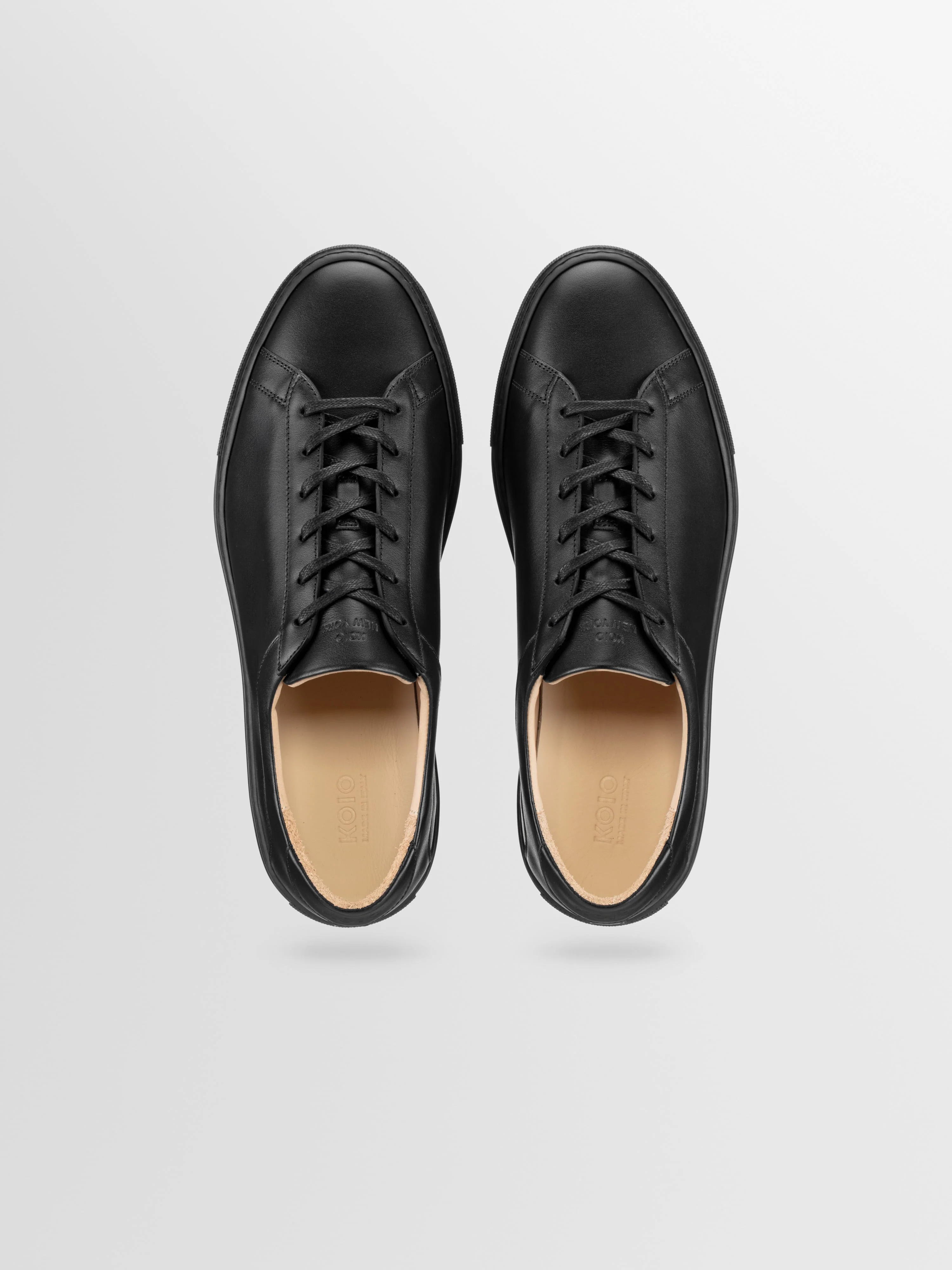 Capri Leather Sneaker in Nero - Image 3