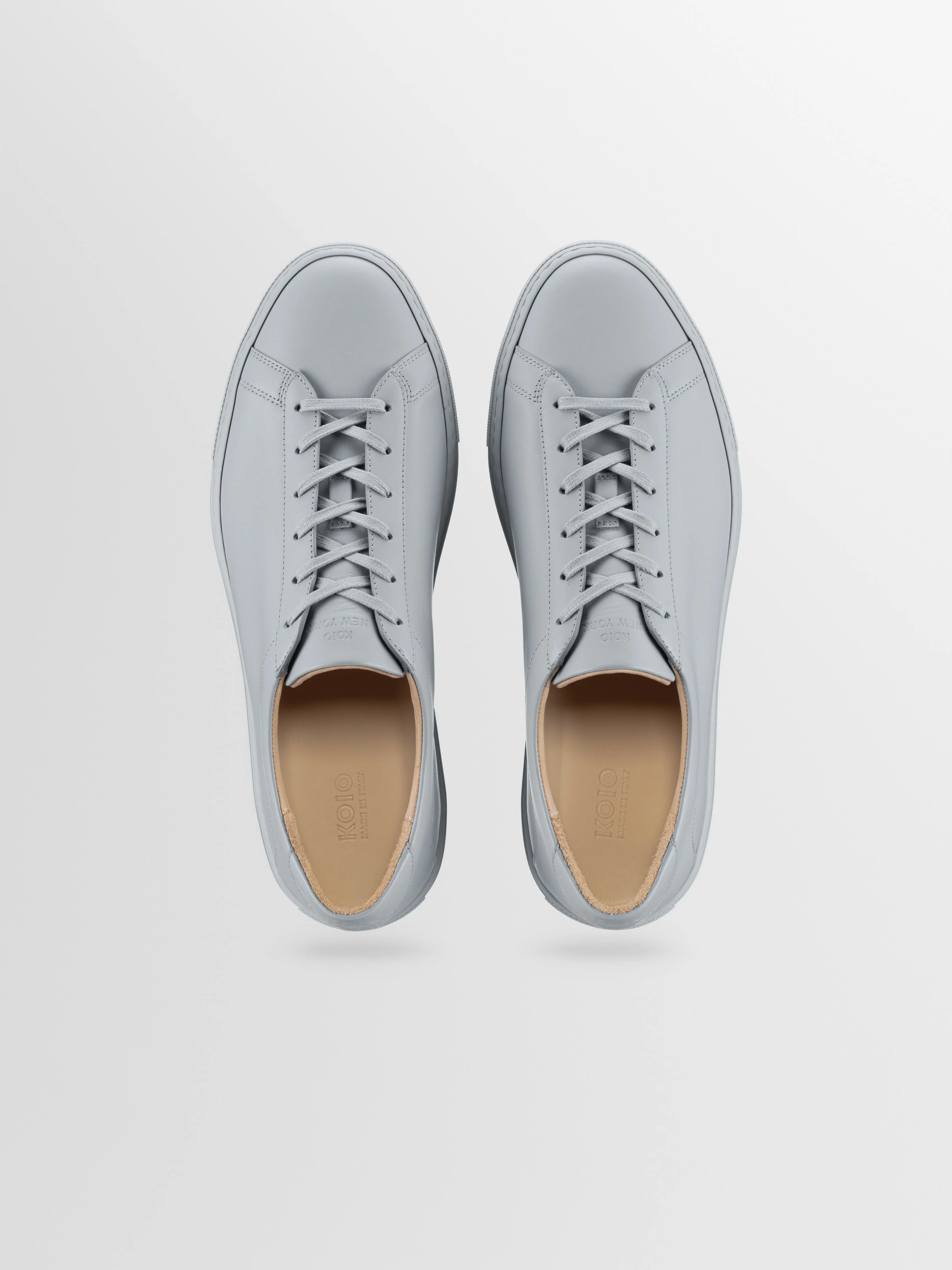 Capri Leather Sneaker in Pebble - Image 3