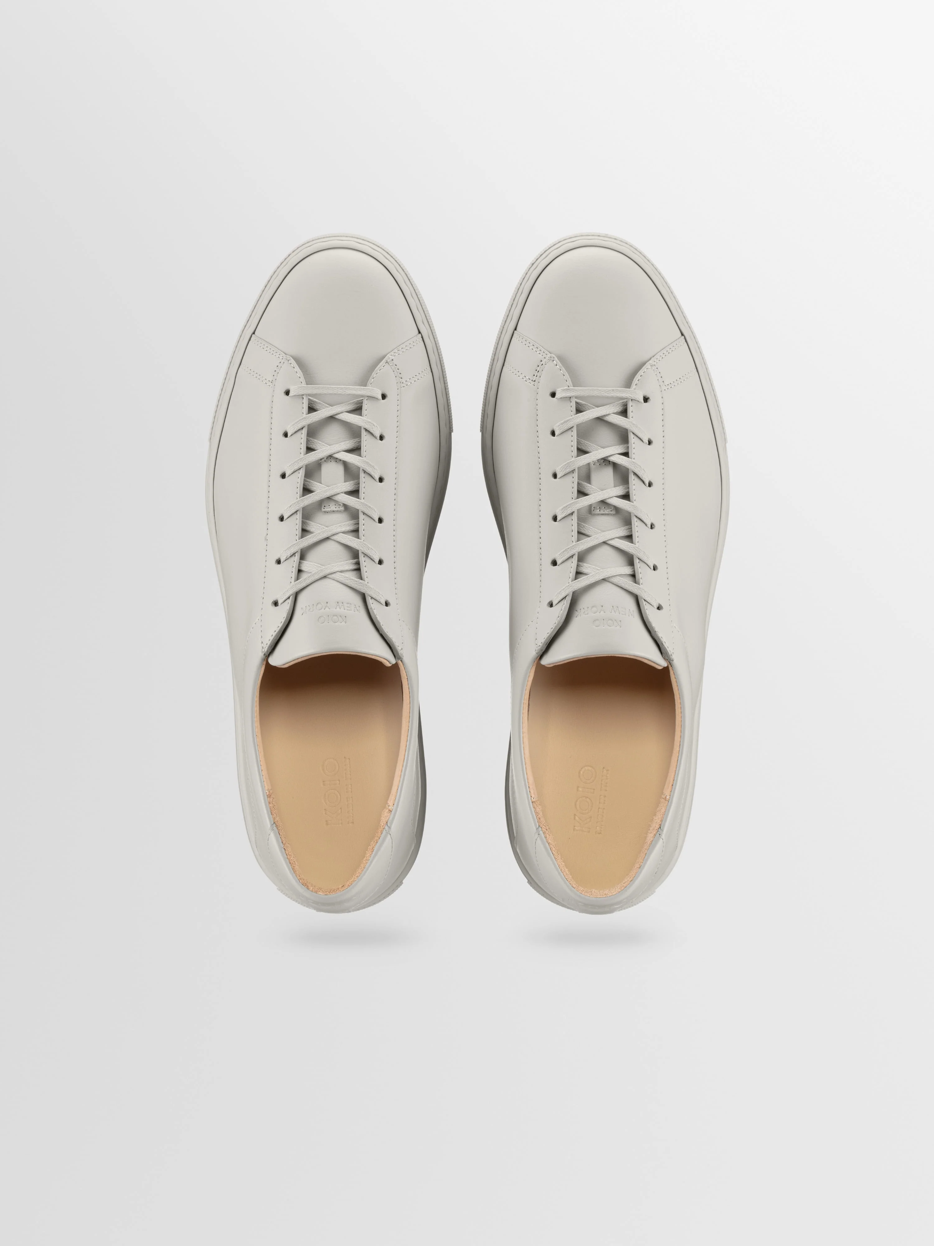 Capri Leather Sneaker in Sandstone Wide Fit - Image 3