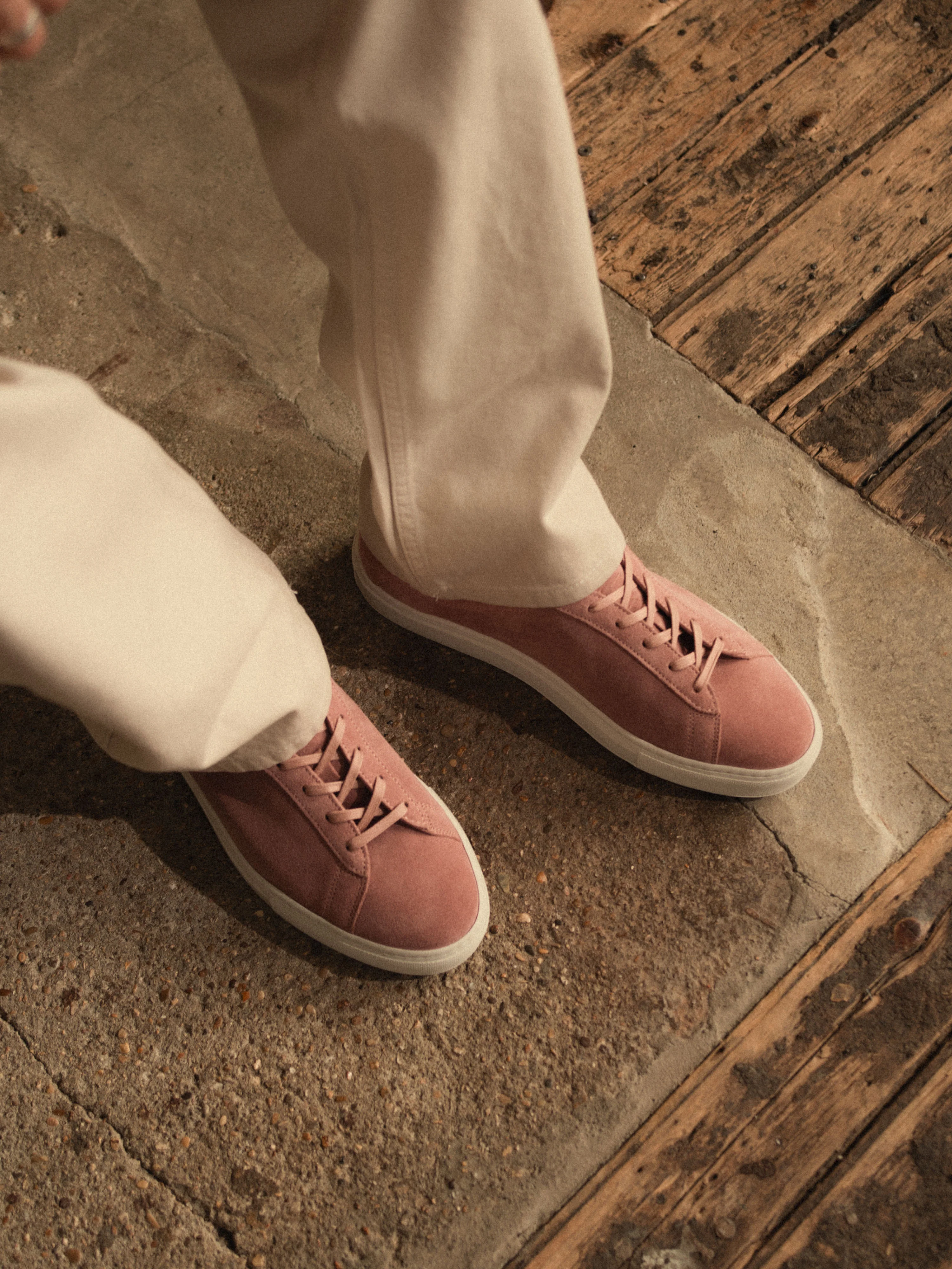 Capri Suede Sneaker in Rose - Image 8