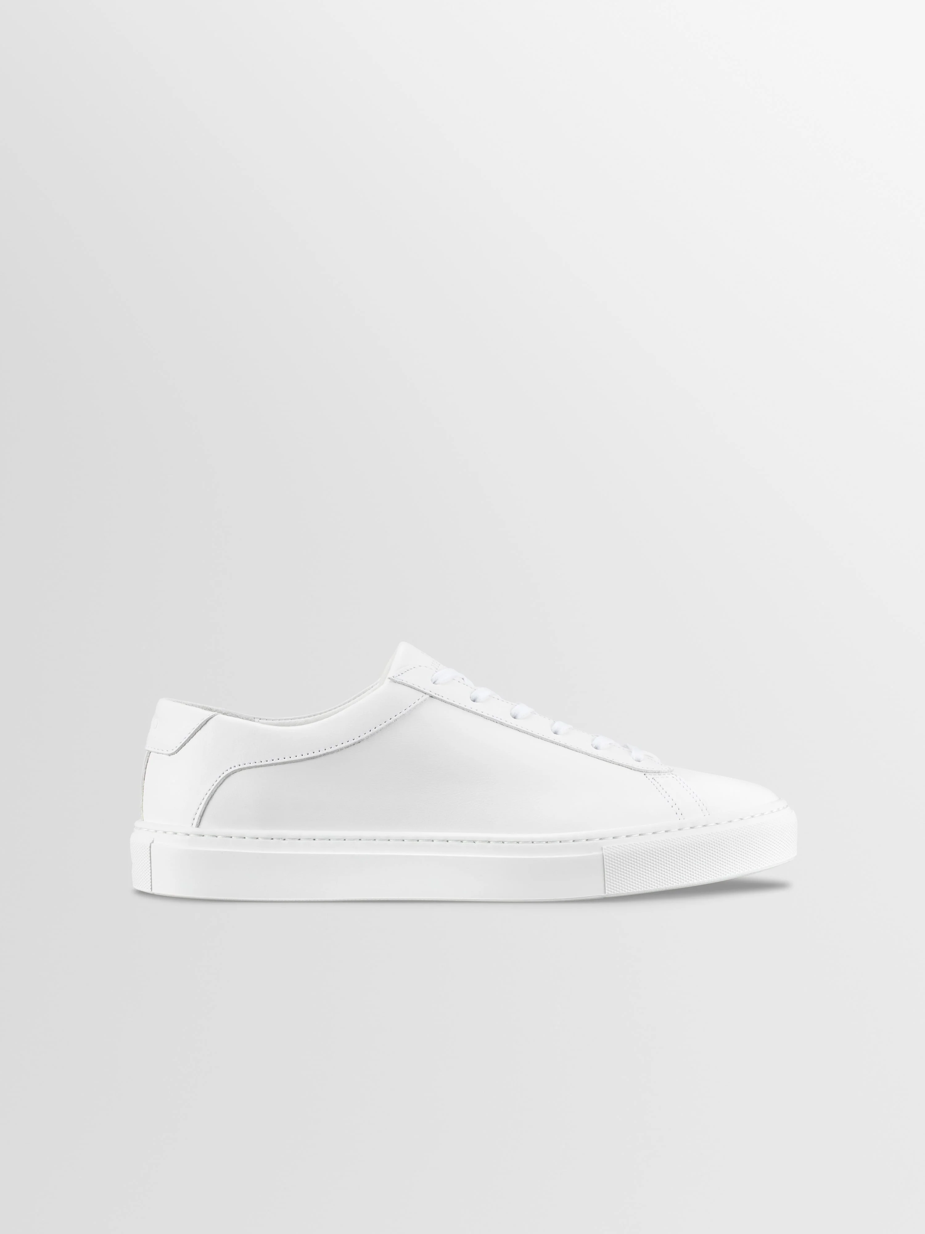 Capri Leather Sneaker in Triple White Wide Fit