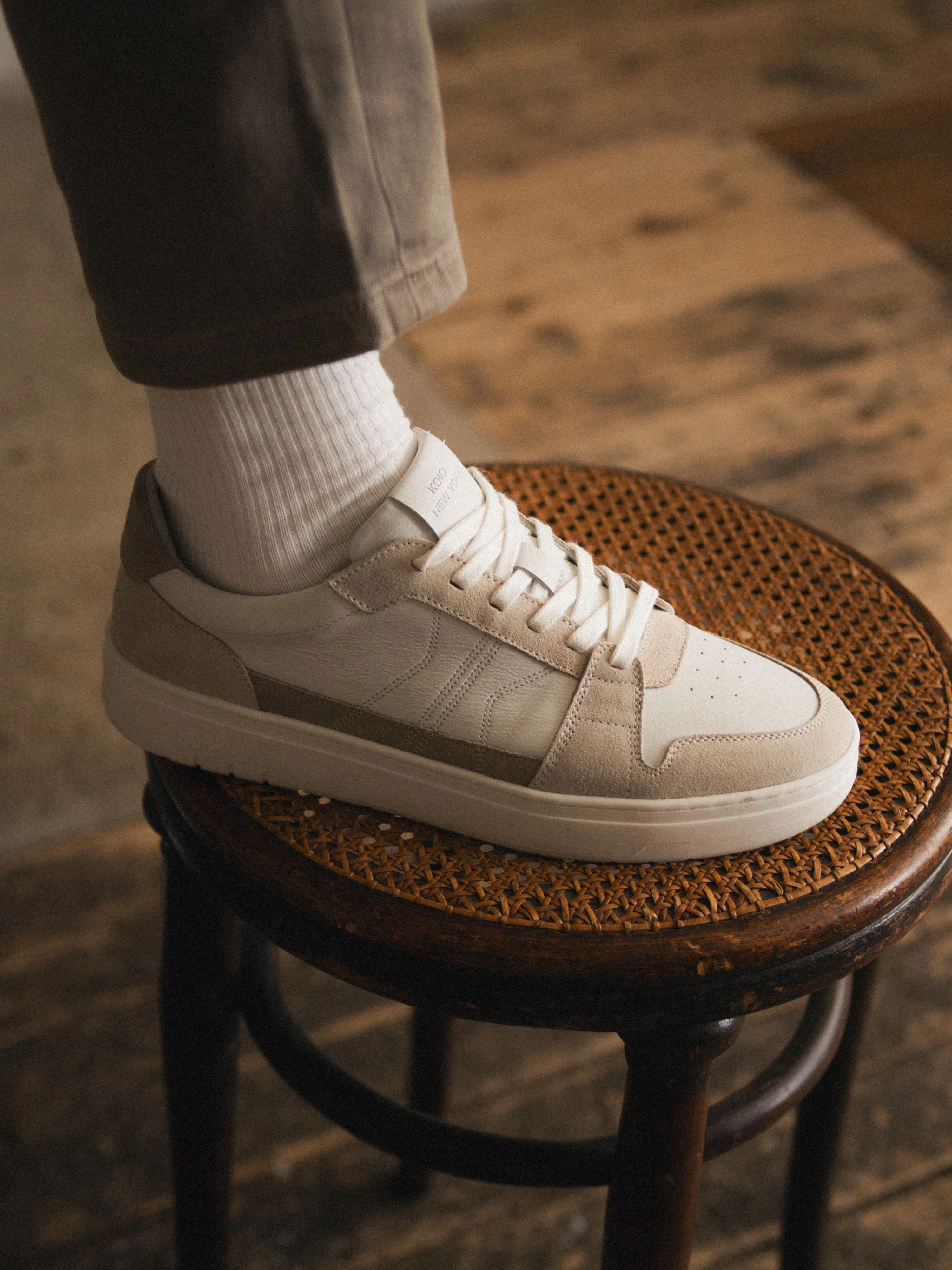 Carrara Suede Sneaker in Oyster - Image 8