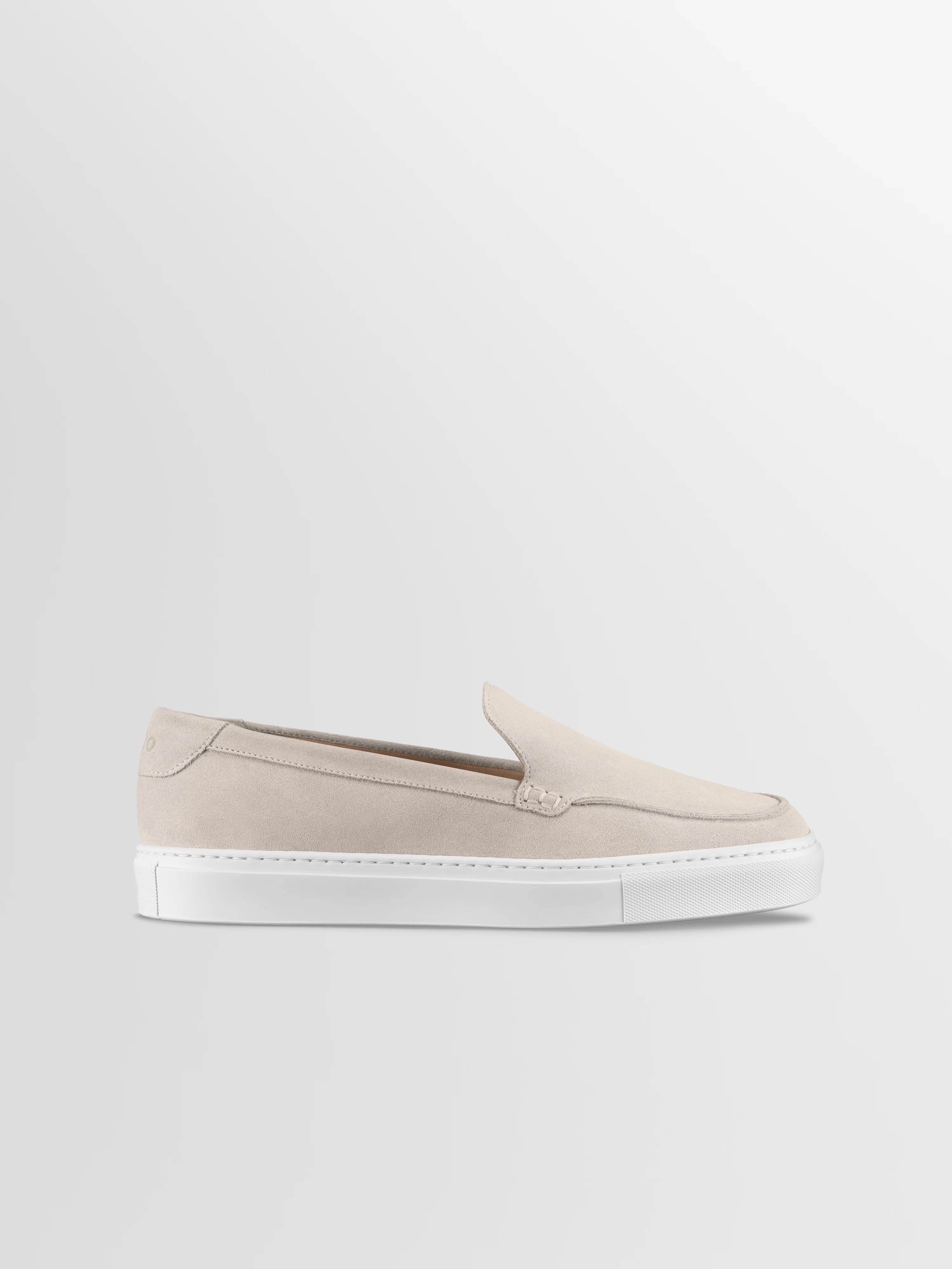Lido Suede Loafer in Ivory