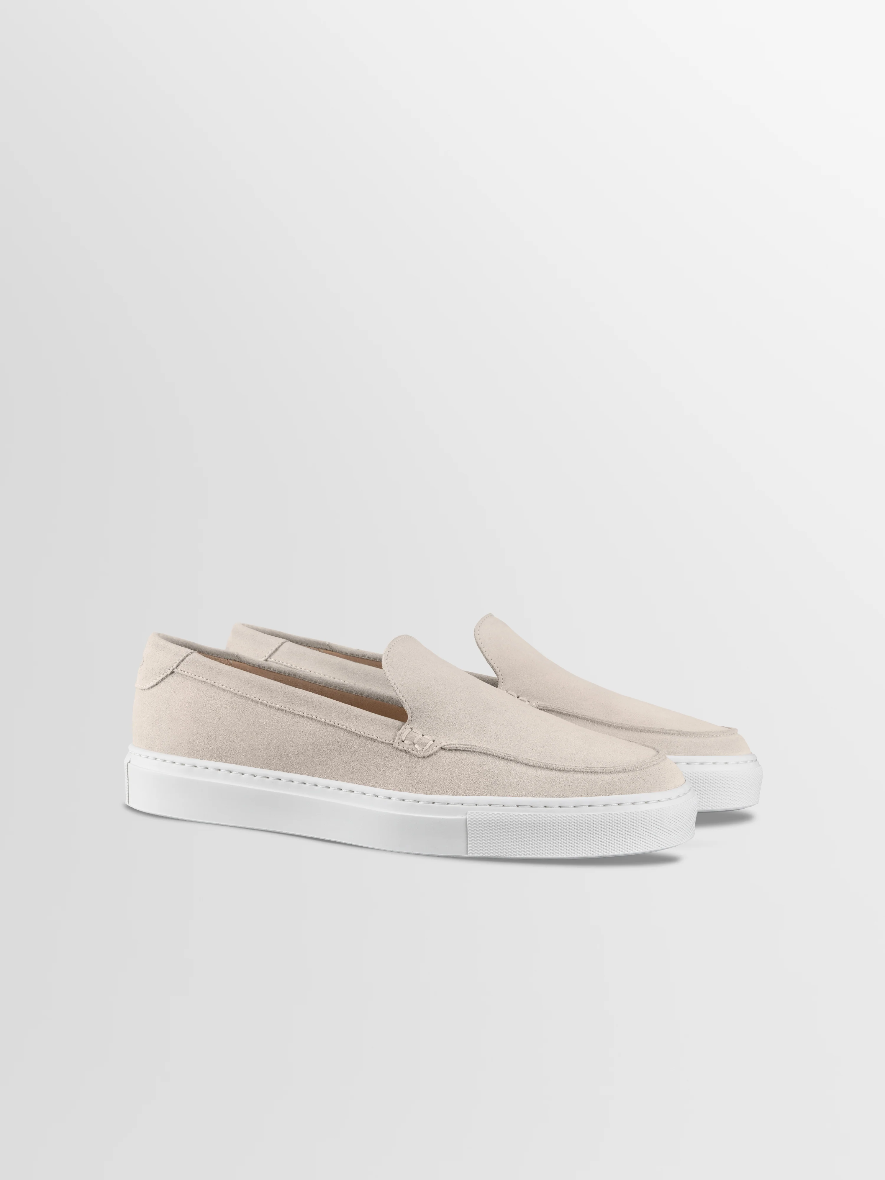 Lido Suede Loafer in Ivory - Image 2