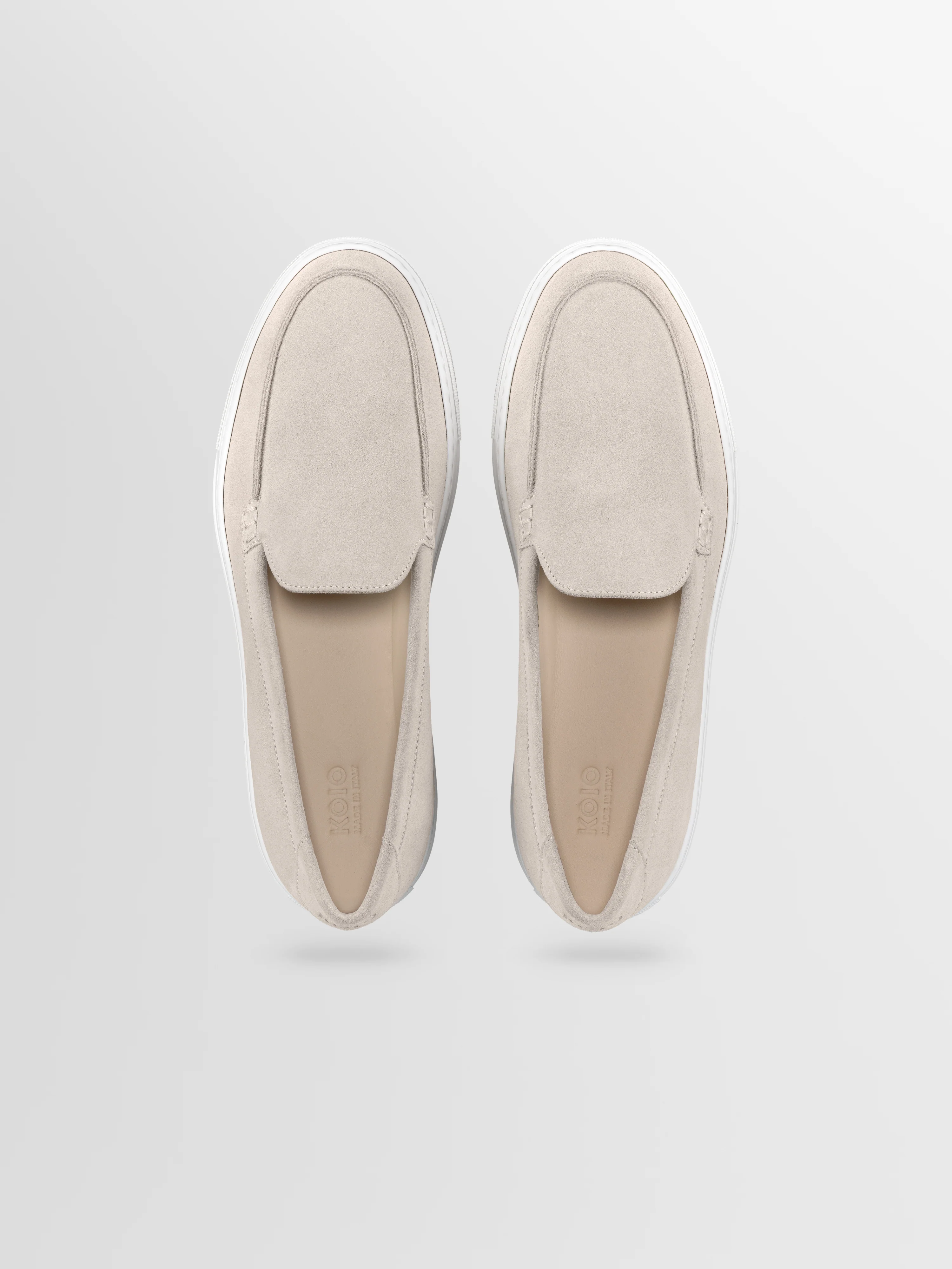 Lido Suede Loafer in Ivory - Image 3