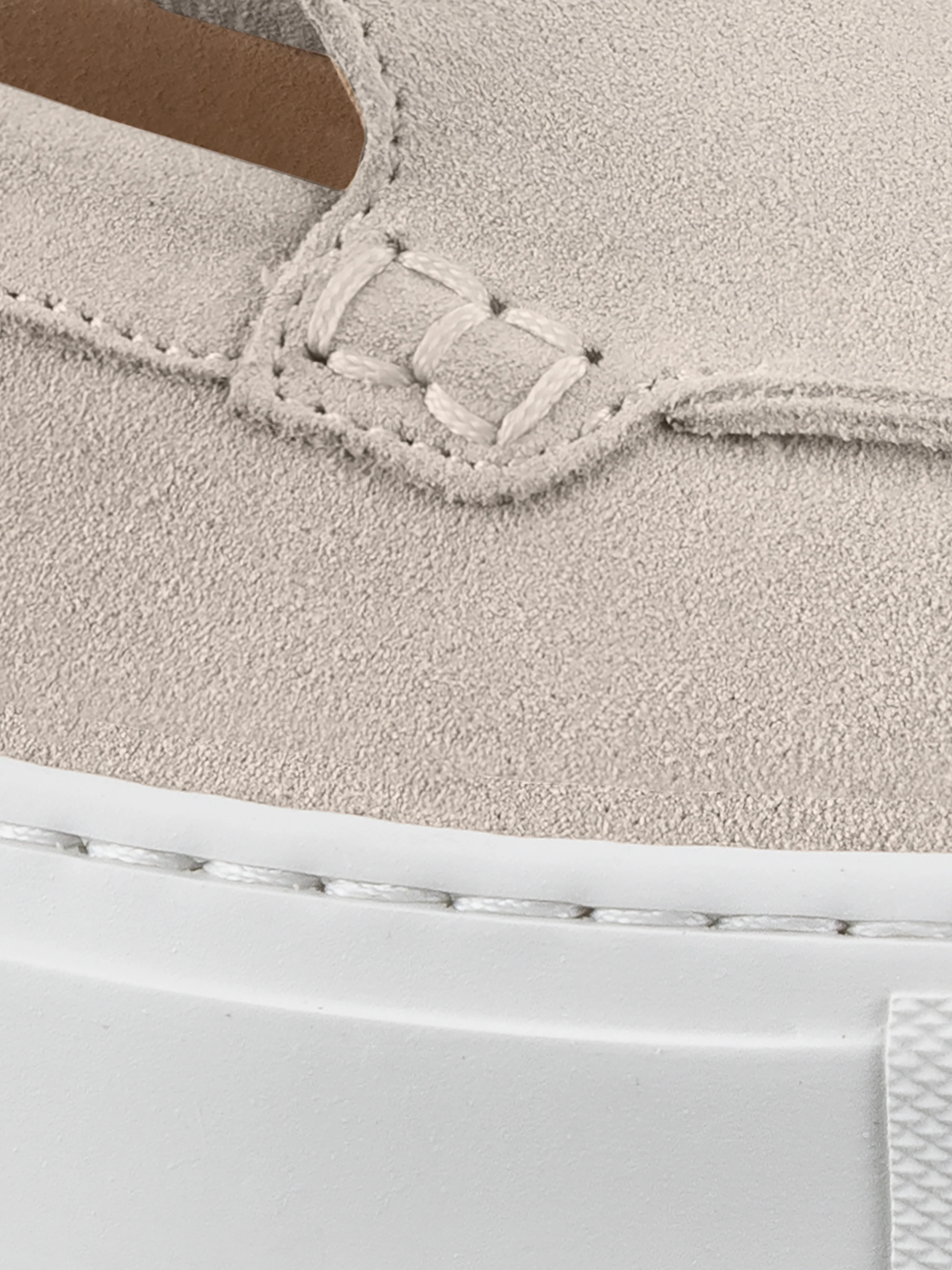 Lido Suede Loafer in Ivory - Image 5