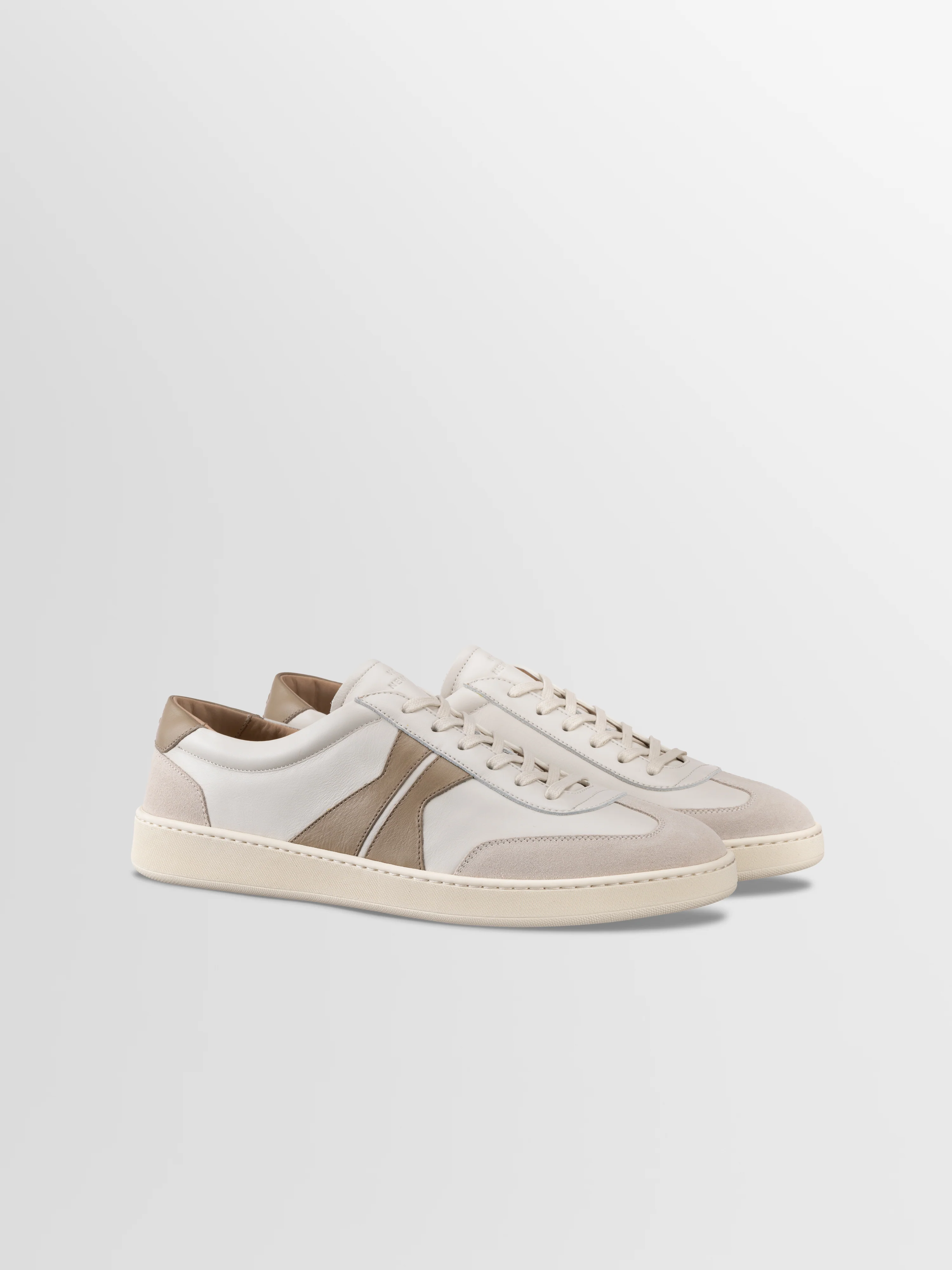 Monza Leather Sneaker in Latte - Image 2