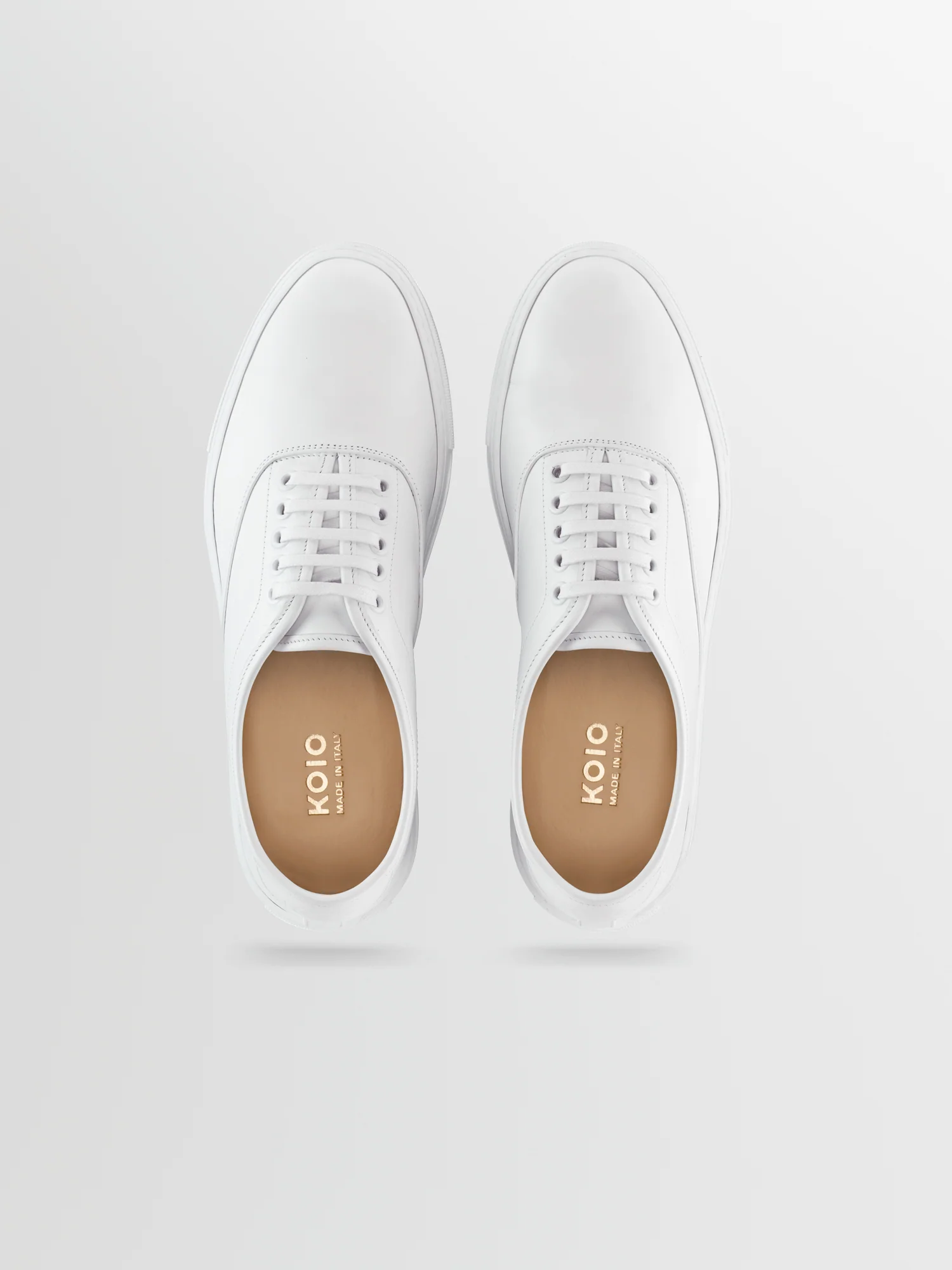 Portofino Leather Sneaker in Triple White - Image 3