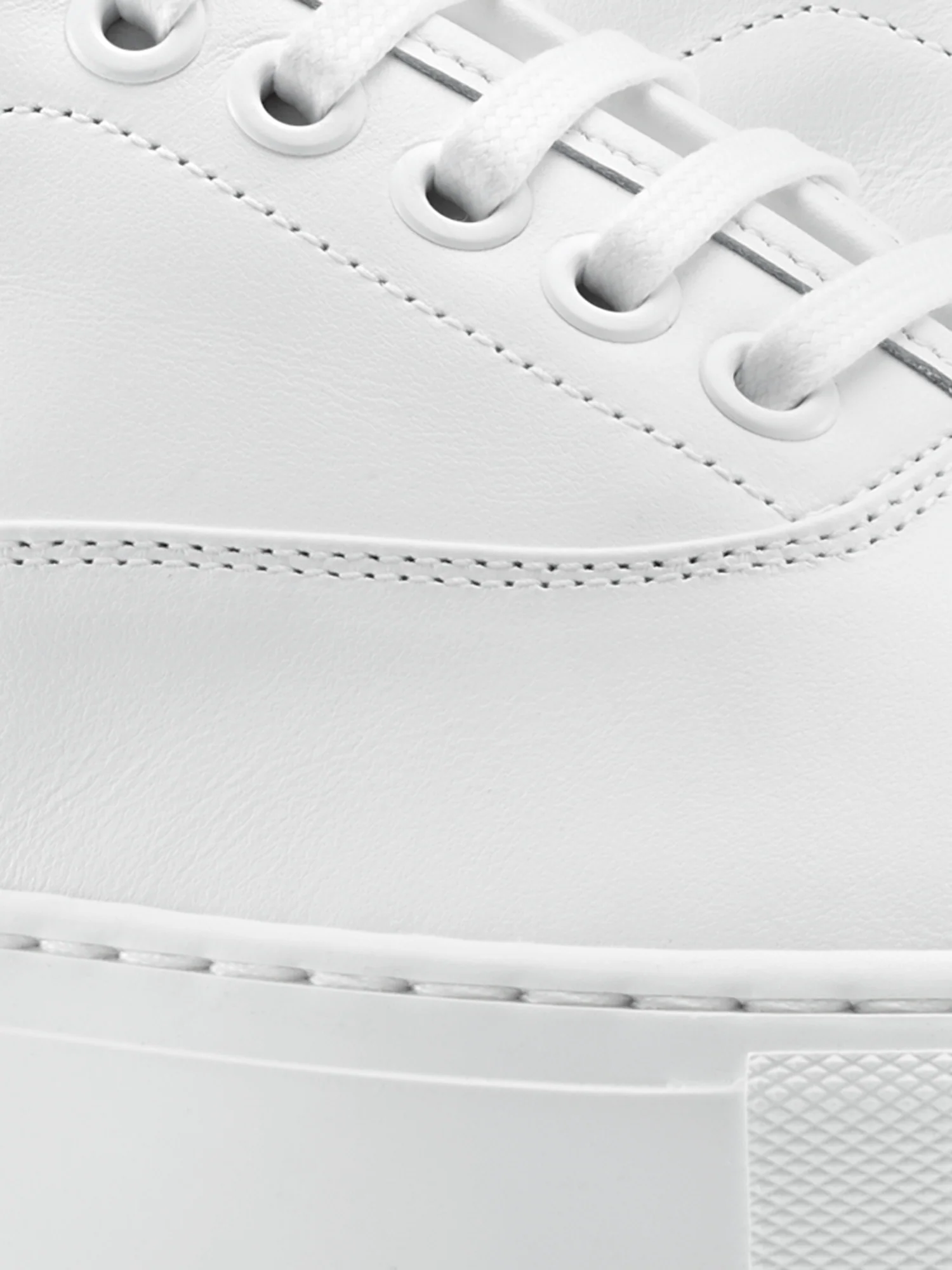 Portofino Leather Sneaker in Triple White - Image 5