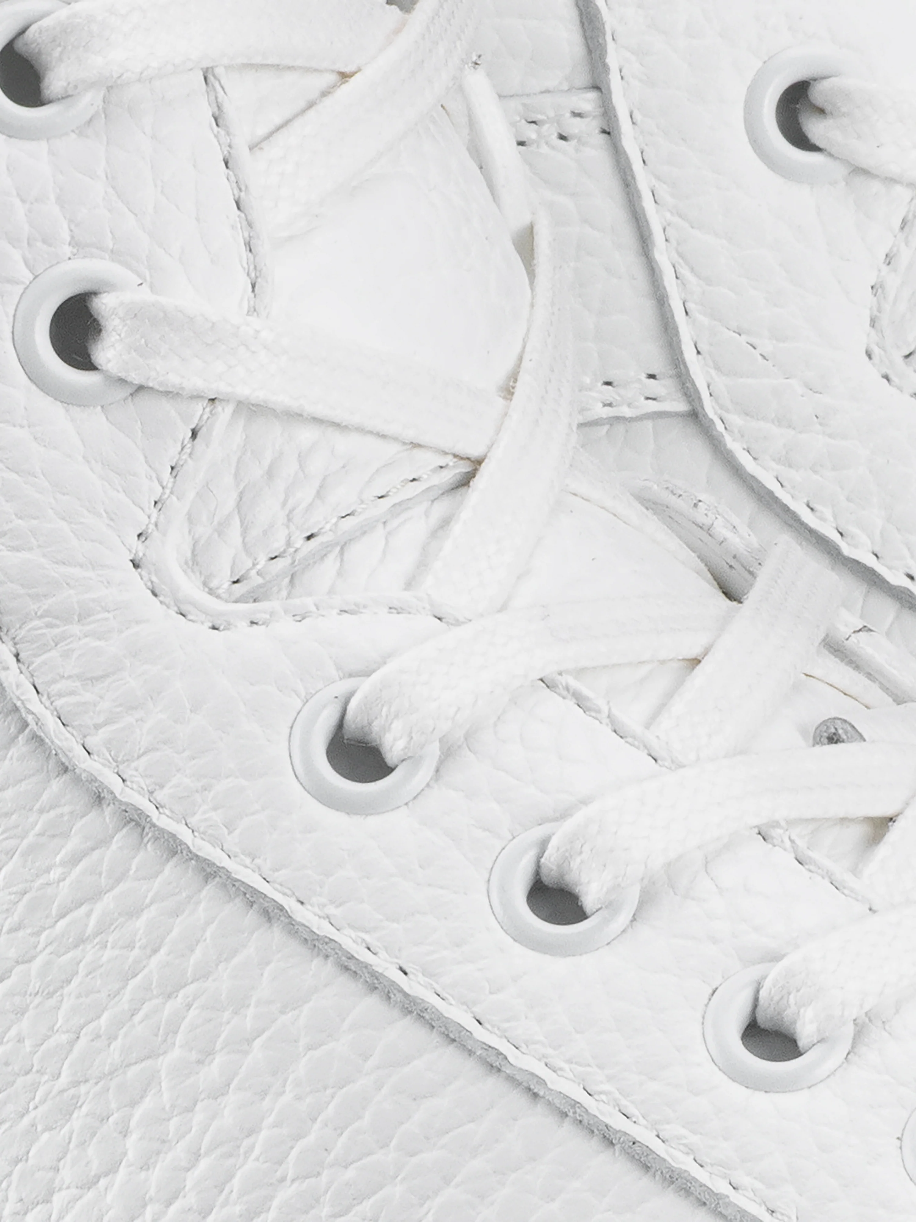 Primo Leather Sneaker in Triple White - Image 5